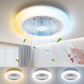 Plafondventilator met verlichting - Plafondlamp met ventilator - Dimbaar - Ø48cm - Aigostar