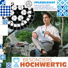 KESSER® Mozaïek Tuintafel - Bijzettafel - Balkontafel - Tetragon