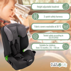 FableKids® Autostoeltje voor kinderen Autostoeltje i-Size met Isofix 76-150 cm