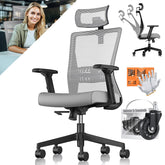 KESSER® Ergonomische Bureaustoel - Gamestoel - Office Chair - Grijs