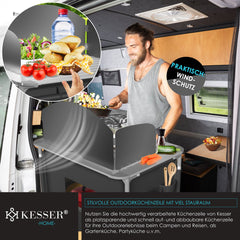 KESSER® Campingkeuken Opvouwbaar - Campingkast inclusief Opbergtas - Kampeerkeuken Kampeerkast