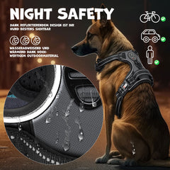 LOVPET® Reflecterende Hondentuigje - Hondenharnas - Grijs- S