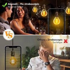 E14 LED lamp - Dimbaar - Filament lamp - 4W - 5 stuks - Aigostar