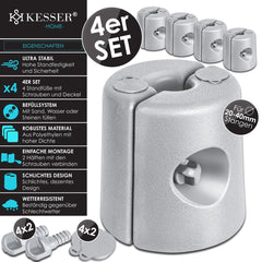 KESSER® Gewichten voor Partytent en Paviljoen - Set van 4 - Lichtgrijs