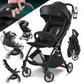 Kinderwagen - Buggy - Wandelwagen - Kinderbuggy - Zwart - KIDIZ®
