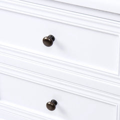 Nachtkastjes set van 2 - Ladekast slaapkamer - 49x34.5x30 cm - Wit - Miadomodo