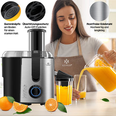 KESSER® Sapcentrifuge - Juicer voor Groenten & Frui - 1100W - Zilver