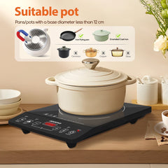 Inductie Kookplaat vrijstaand - Elektrische kookplaat - 2000W - Zwart - Aigostar