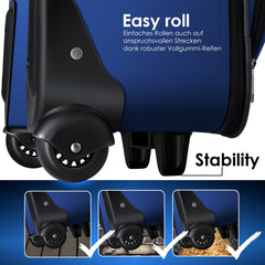 Kofferset - 4 delig - Trolley - Reiskofferset - Blauw - KESSER®