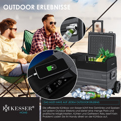 Compressor Koelbox elektrisch - Coolbox - Frigobox - 52L - Zwart