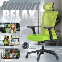 KESSER® Ergonomische Bureaustoel - Gamestoel - Office Chair - Groen
