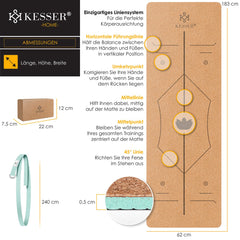 Yoga mat - Fitness mat - Sport mat - Anti slip - Extra dik - Roze