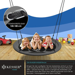 Kesser Nestschommel - Hangschommel - Ø120 cm - Tuinschommel - Antraciet