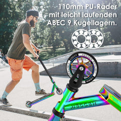 KESSER® Stuntstep - Step voor Volwassenen en Kinderen - Regenboog •