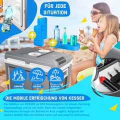 KESSER® Elektrische Koelbox - 40L - Grijs