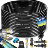 MASKO® Rioolreinigingset - Rioolslang 15 Meter - Universele Afvoerslang - Zwart