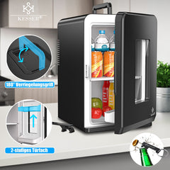 KESSER® Mini-koelkast - 15 Liter - 5-65°C - Zwart •