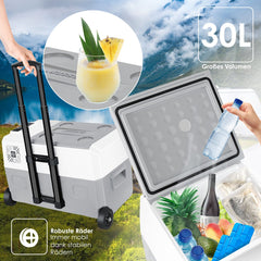 Compressor Koelbox elektrisch - Coolbox - Frigobox - 30L - Grijs