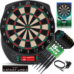 Elektrisch Dartbord - Met 15 darts - Klassiek met LCD - KESSER®