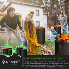 KESSER® Tuinafvalzak - Sterke Tuinzak - Bladzak - 2x500L - Zwart