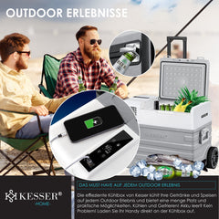 Compressor Koelbox elektrisch - Coolbox - Frigobox - 52L - Grijs