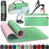 Yogamat - Fitness mat - Sportmat - Yoga mat extra dik - Groen - KESSER