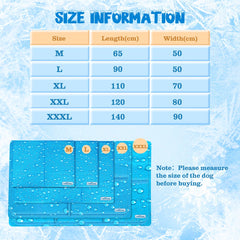 Nobleza Koelmat voor honden en katten - 140x90cm - Blauw •