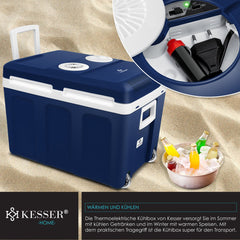 Koelbox Elektrisch – 12V en 230 volt - Coolbox - Frigobox - 40L – Blauw