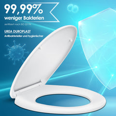 KESSER® WC bril met Soft Close Deksel - Toiletbril - Wit