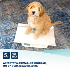 Alecto BC-10 - Babyweegschaal - Ook geschikt voor dieren - Wit •