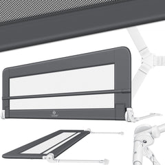 Bedhekje - 180 cm - Bedrand - Bedrail - Bedrek - Donkergrijs - KESSER®