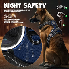 LOVPET® Reflecterende Hondentuigje - Hondenharnas - Marineblauw - S