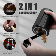 Koffiemolen elektrisch - Koffiemaler - 200W - Zwart - Aigostar