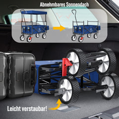 KESSER® Bolderkar - Opvouwbaar - Bolderwagen - Blauw