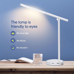 Bureaulamp - Tafellamp - Tafellamp slaapkamer - Wit - Aigostar