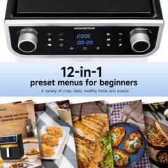 Airfryer XXL - heteluchtfriteuse - 8L - Zwart - Aigostar