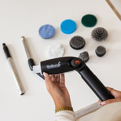 Elektrische Schoonmaakborstel – Elektrische Schrobber - Schrobborstel – Zwart - V1 - GoScrub® •