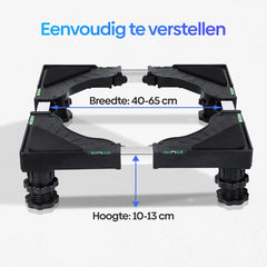 Olvy Home - Wasmachine Verhoger - Wasmachine Opbouwmeubel - Wasmachine Sokkel - Kast - Ook voor Droger, Koelkast, Vaatwasser en Vriezer •