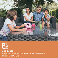 Lenco SCD-24 - Draagbare radio CD speler met AUX-uitgang - Roze •