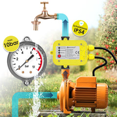 KESSER® Drukschakelaar voor Waterpomp Dompelpomp - Geel