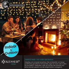 LED Lichtgordijn - Kerstversiering - Kerstverlichting - 600 LED's - KESSER®