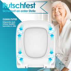 WC bril Softclose - Toiletbril - Wit - KESSER®