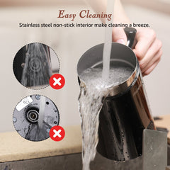 Melkopschuimer elektrisch - 4-in-1 - Melkklopper - 300 ML - Zwart - Aigostar •