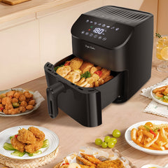 Airfryer - heteluchtfriteuse - 4.5L - 1350W - Zwart •