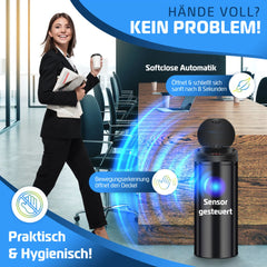 KESSER® Sensor Prullenbak - Afvalbak - Vuilnisbak - 30L - Zwart