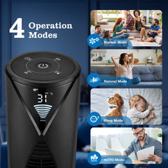 Taylor Swoden Torenventilator - Fluisterstil - Oscillatie - Zwart