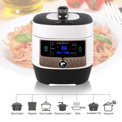 Multicooker - Snelkookpan - Slow Cooker - Rijstkoker - Stomer - 5,5 Liter - Aigostar •