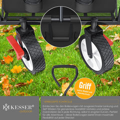 KESSER® Bolderkar - Opvouwbaar - Bolderwagen - Zwart •
