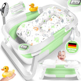 KIDIZ® Babybadje Opvouwbaar met Thermometer - 0-12 Maanden - Groen