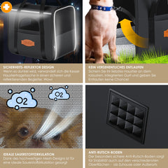 LOVPET® Hondenbench - Hondenbox - Transportbox 44x31x36cm - Antraciet •